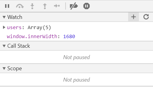 debugger watch